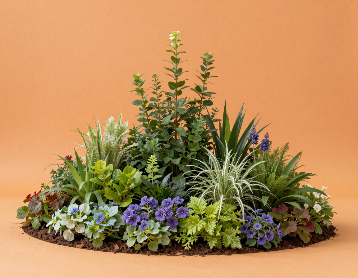 Arreglo profesional de camas de flores